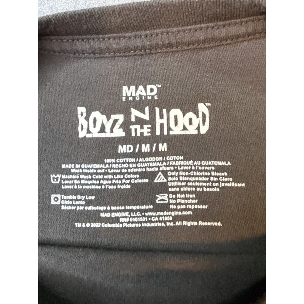 Boyz N The Hood 1991 T-Shirt Womens Med Gray w/ White Logo - Picture 3 of 5